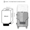 GigabitBest Luggage Protector Covers Thickened suitcase protective cover Clear PVC
