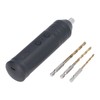 Electric Screwdriver Cordless with 3pcs Twist Drill Bit Tool Set
