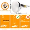 LUCKY HERP 125 Watt UVA+UVB Vapor Heat Lamp Bulb, High