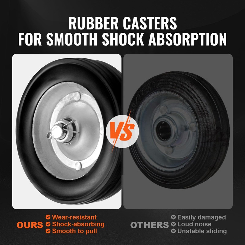 Happybuy Sliding Gate Kit, 6” Rolling Gate Hardware Kit, Universal