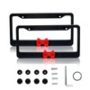 2 Pack Bling Rhinestone License Plate Frames for Women, Cute