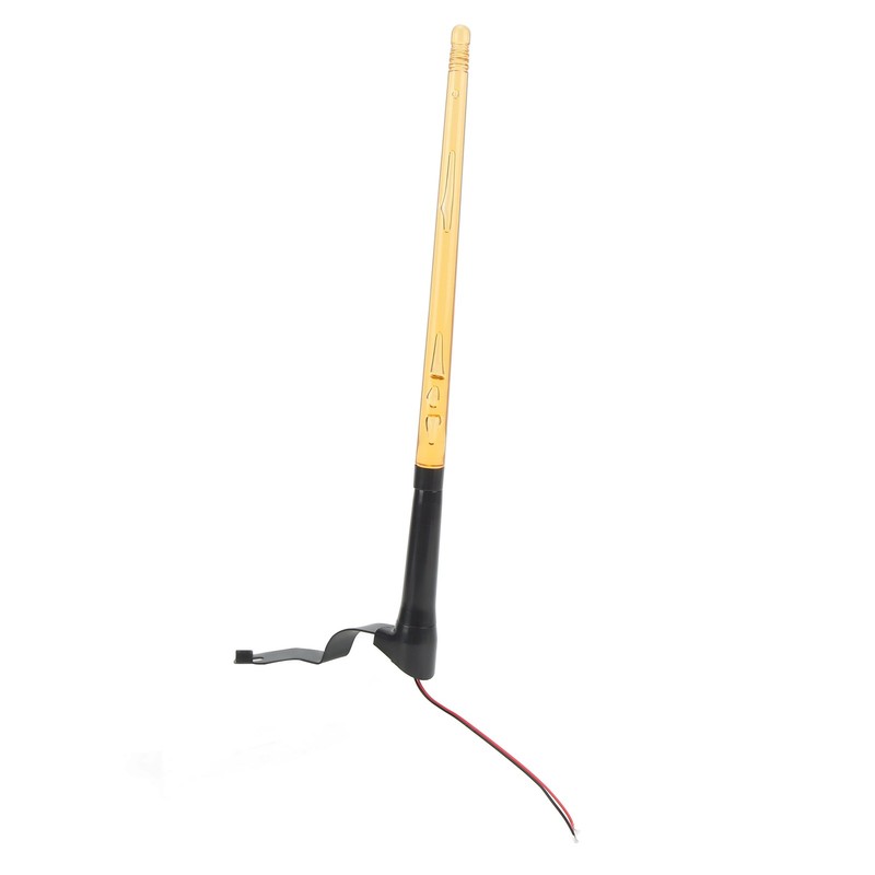2 Pcs Whip Lights 340mm Long Amber Lighted Antenna Flagpole