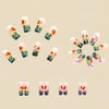 Spring Press On Nails Long Square Fake Nails Full Cover