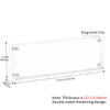 Sezanrpt 2x6 Acrylic Pictures Frames, Transparent 2 Sided Ticket Frame