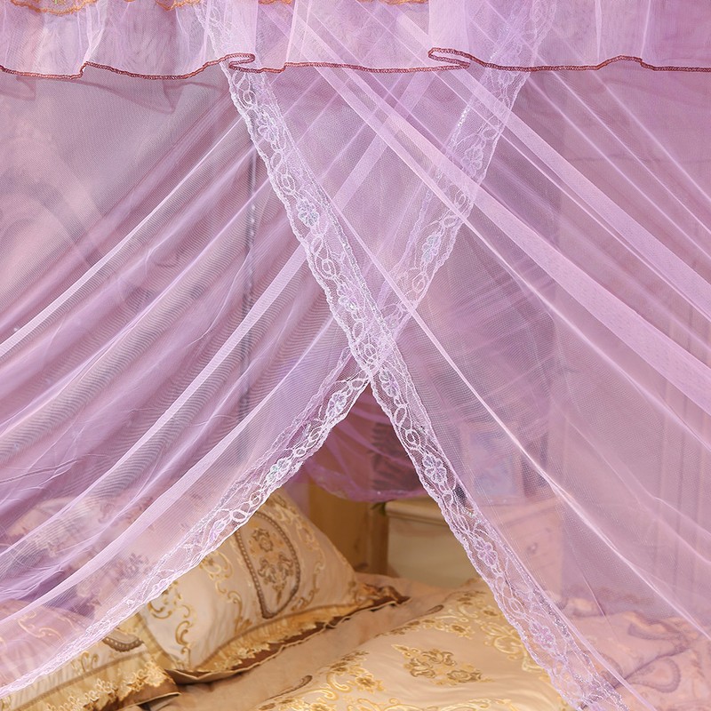 Luxury Princess Four Corner Post Bed Curtain Canopy Netting Mosquito