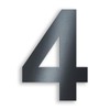 Metzler House Number Made of Solid Steel in Anthracite RAL