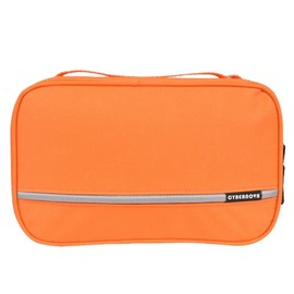 CYBERNOVA Multi-Functional Waterproof Compact Hanging Cosmetic Travel Bag Toilet Bag Toiletry Bag Washbag Organizer Kits/Cosmetic Pouch/Personal Care Hygiene Purse (Orange)