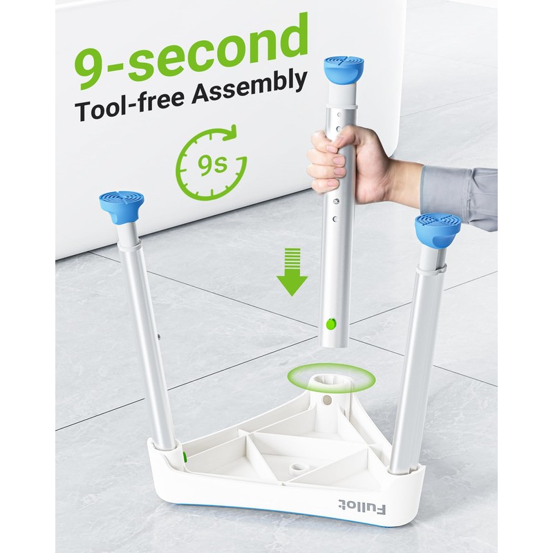 Space-Saving Triangular Shower Chair for Elderly and Disabled, 400 lbs