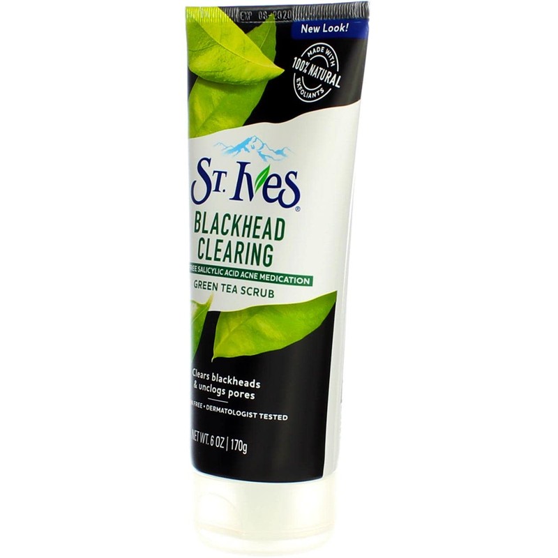 St. Ives Blackhead Clearing Face Scrub Green Tea 6 oz(Pack