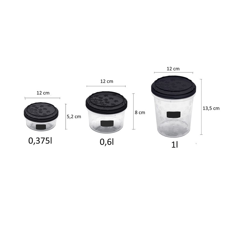 BranQ Home essential Rukkola Twist Set with Twist Lids BPA