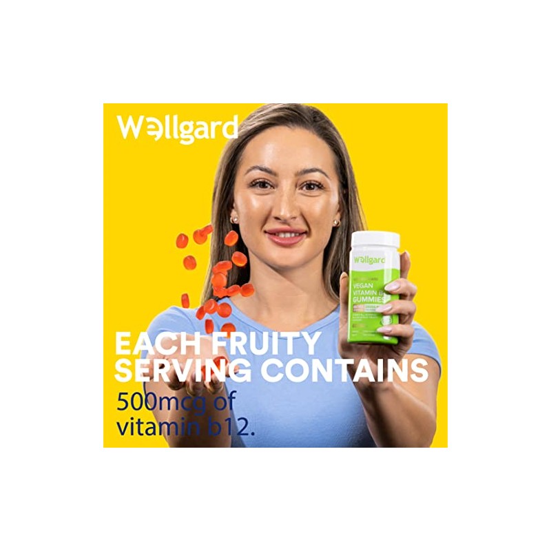 Vegan Vitamin B12 Gummies Wellgard – High Strength B12 Supplement