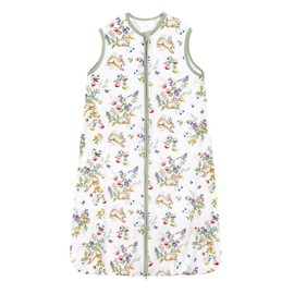 BambooBud Baby Wearable Blanket Unisex Newborn Sleep Sack 0.5 TOG Viscose from Bamboo Sleeping Bag Swaddle Transition Sacks, Rabbit, 18-24Months