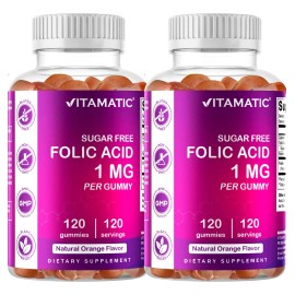 Vitamatic Ácido Fólico 1000 Mcg Gomitas Prenatales 2 Pack