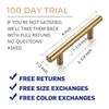 Ravinte 20 Pack 6 inch Cabinet Pulls Brushed Brass Stainless