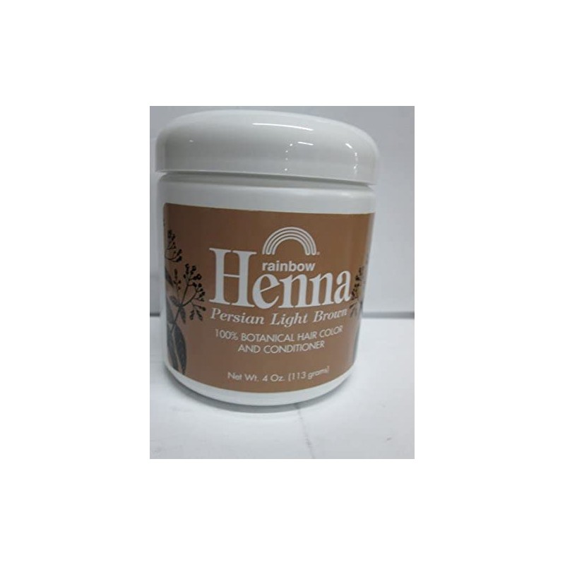 RAINBOW RESEARCH HENNA,PERSIAN LIGHT BROWN, 4 OZ Pack of 2
