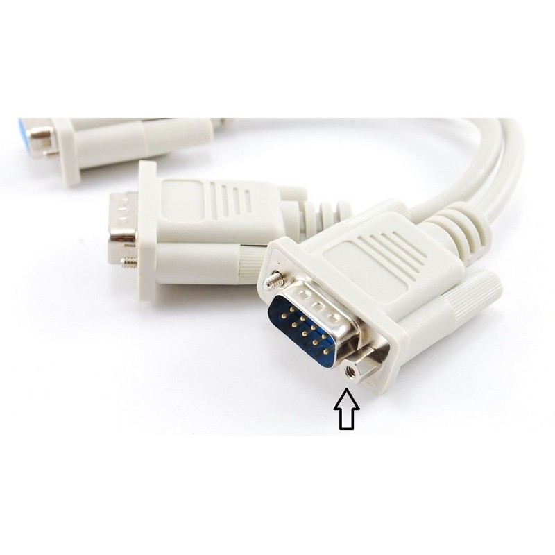 CablesOnline 10-Pack D-Sub Cable End & Bracket Computer Hex Nuts