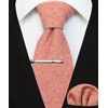 JEMYGINS Cashmere Wool Tie and Pocket Square Tie Clip Sets