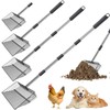 Eikovia Chicken Coop Accessories,15" Large Metal Chicken Poop Scooper, 22"