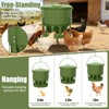 20 Lbs Metal Chicken Feeder, 12 Port No Waste Automatic