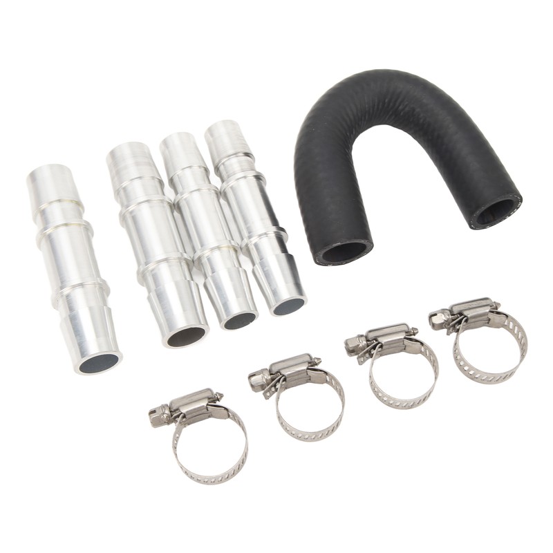 Engine Heater Core Bypass Kit 5/8in 3/4in Hose Fitting Aluminum