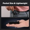Hilngav 10 Pack Rechargeable Black Flashlight Small UV Black Flash
