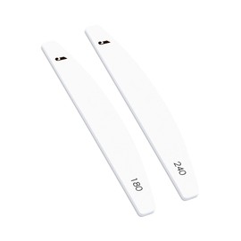 JAPURE 2-in-1 Double Sides Nail File - 180/240 Grit TOP File for Manicure & Pedicure - Professional Salon Quality Nail Buffer for Thick Nails, Acrylics & Gel Nails