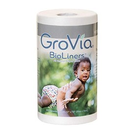 GroVia BioLiners Unscented Diaper Liners, 200 Count