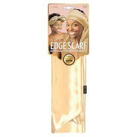 DONNA Soft Silky Edge Scarf, 60" Extra Long Multible Use Headband, Satin Headband for Sleeping, 1pc BIEGE COLOR