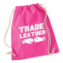 Hippowarehouse trade leather Drawstring Cotton School Gym Bag 37cm x 46cm, 12 litres