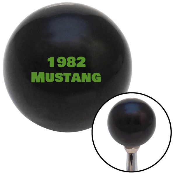 American Shifter Company Green 1982 Mustang Black Shift Knob w/