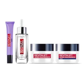 Oréal Paris Kit Revitalift Ácido Hialurónico Sérum Cremas Día Noche Ojos