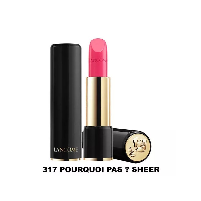 Lancome L'absolue Rouge Lipstick Lip Color #317 POURQUOI PAS? Sheer