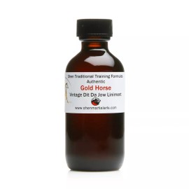 Shen Martial Arts Gold Horse - Vintage Dit Da Jow Liniment - 2 oz bottle
