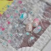 5D Embossed Summer Nail Stickers for Nail Art Self-Adhesive Shell