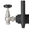 UK-20 BRN Arroll traditional manual Radiator valve in brushed nickel