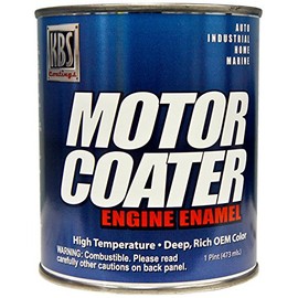 KBS Coatings 60307 White Motor Coater Engine Paint - 1 Pint