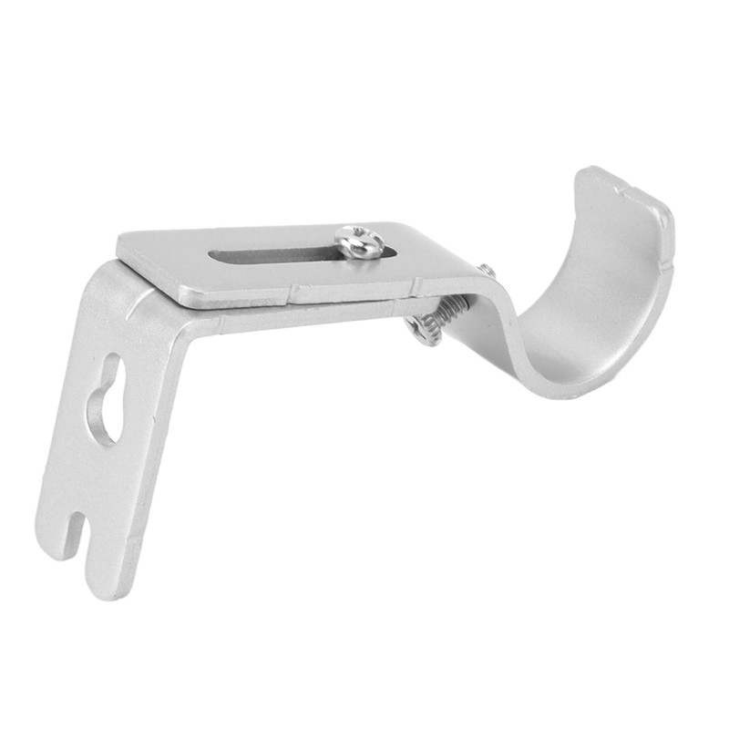 6PCS Curtain Rod Brackets Iron Adjustable Window Curtain Rod Support