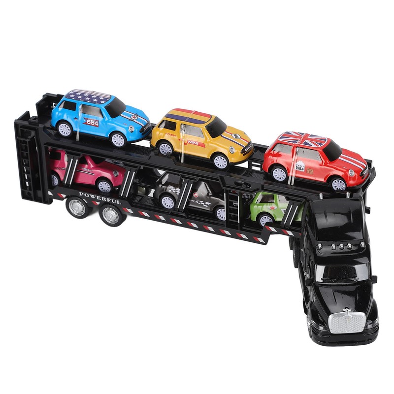 1:48 Carrier Truck Toy Model Alloy Detachable Six Car Kids