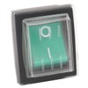 Heschen Rocker Switch ON-OFF DPST 4 Terminals Green Light 16A