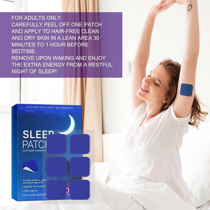60 PCS Sleep Support Patches for Adults, Extra Strength All-Natural