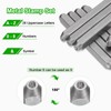 HARFINGTON 36pcs Metal Stamping Kit 5/64" (2mm) Steel Uppercase Letter
