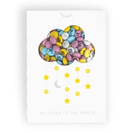 M&M'S Milk Chocolate New Baby Gift Box - 1lb of assorted M&M'S candy with printed baby images perfect for new baby gifts