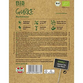 Sperli Marketmore 80873 Cucumber Salad Cucumber Organic Seeds