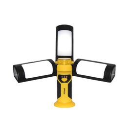 TCG Charged Portable LED Work Flashlight - Adjustable Tri-Blade Design for Versatile Light Coverage - Camping Essentials, Hurricane Preparedness Items, Flashlights for Emergencies, Great Work Light