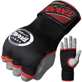 Farabi Boxing Inner Gloves Hand Wraps Gel Easy Wraps Protector Gloves Adult Pair (Black-3, L/XL)