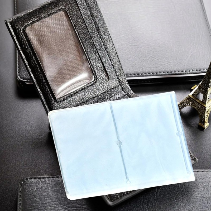 AOPRIE Plastic Wallet Insert Credit Card Holder Picture Photo Holder