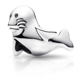 MATERIA Seal 925 Silver Bead Pendant Antique Silver Bead Element / Charm for European Bracelets Seal 278