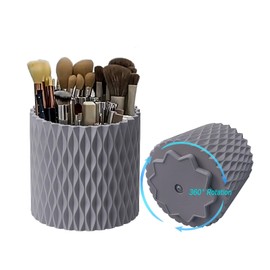 JWTEEE Dressing Table Organiser, Desktop Storage, Pen Holder Desk, Bathroom Organiser, Makeup Organiser for Dressing Table, Cosmetic Organiser Box, Skin Care Organiser (Grey)
