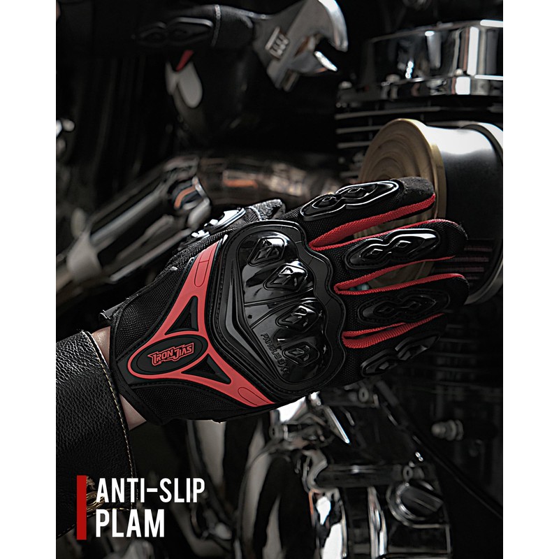 IRON JIA'S Motorcycle Gloves Full Finger Durable for Road Racing
