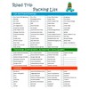 Ultimate Road Trip Planner Packing Checklist -Laminated & Double Sided